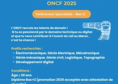 Campagne de recrutement ONCF 2025