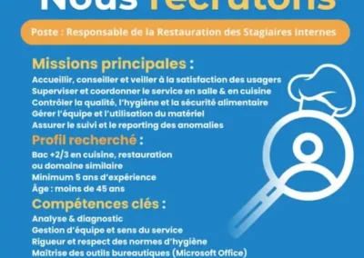 Recrutement Cuisinier – Restaurateur